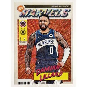 2023-24 Panini NBA Hoops Premium Stock Net Marvels Damian Lillard Case Hit SSP